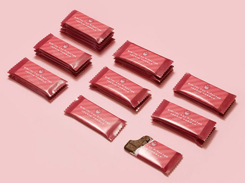 温馨粉色的chocolate包装设计欣赏2