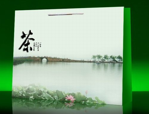西湖龙井手提袋设计欣赏